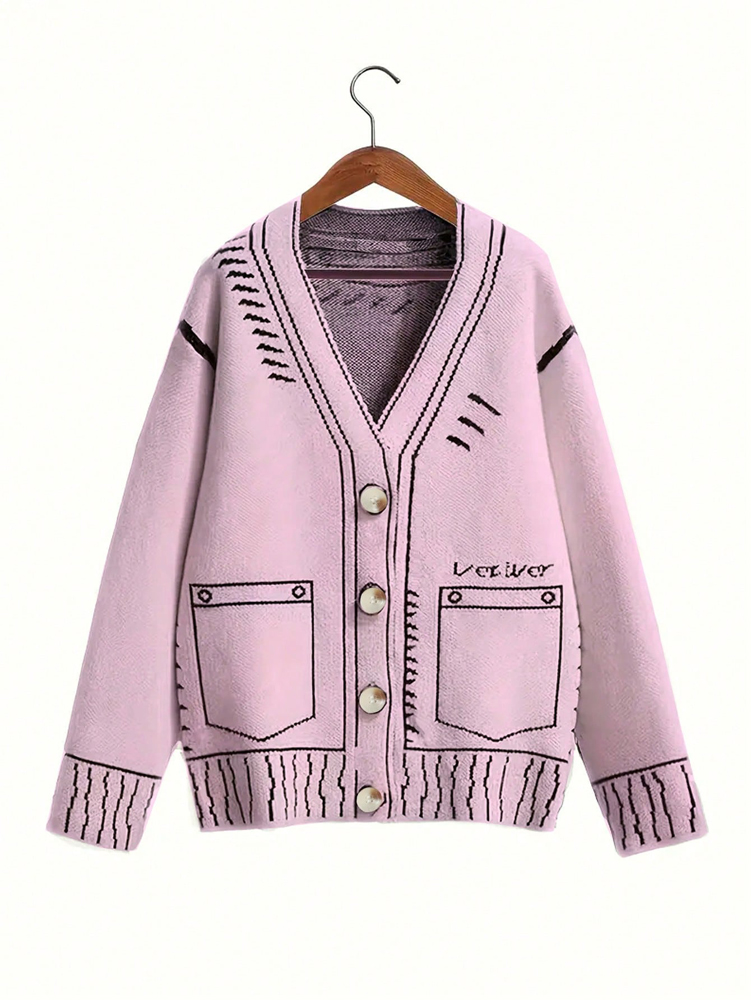 Winter Clothing Ideas - plus Size Women's Button-Up Cardigan Autumn