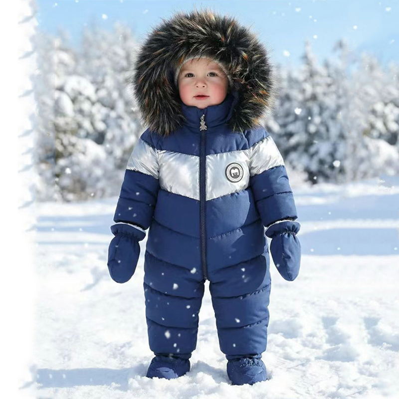 Winter Clothing For Baby Girl - Winter Newborn Baby Romper With Gloves