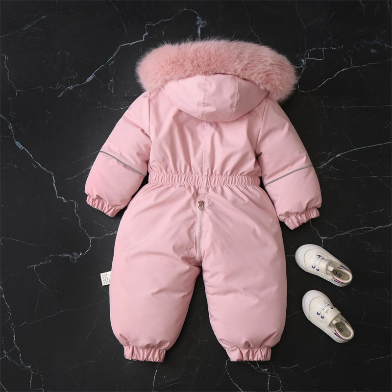 Winter Clothing For Baby Girl - -30℃ Baby Winter Thick Jumpsuits Kids