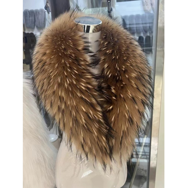 Winter Clothing Ideas - Raccoon Fur Collar Female Winter Fur