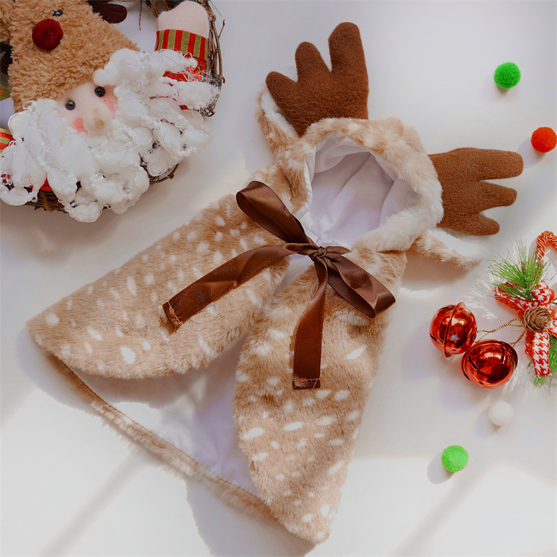 Pet Christmas Apparel Elk Cloa - Winter Clothing Dress Up review and price
