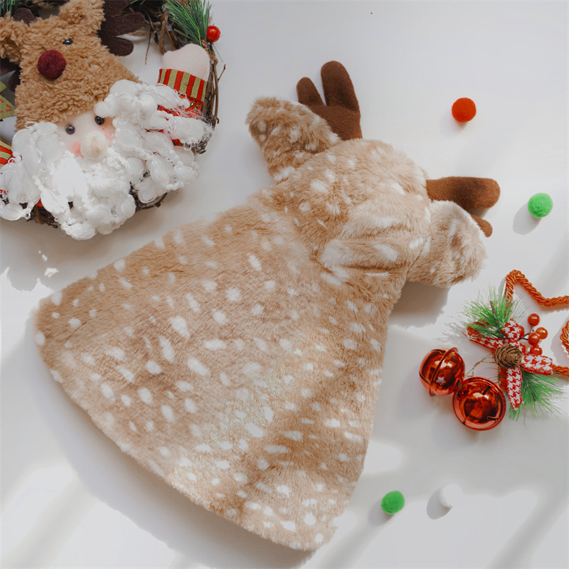 Pet Christmas Apparel Elk Cloa - Winter Clothing Dress Up review and price
