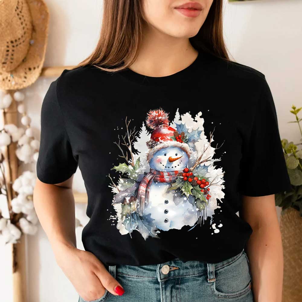 Cute Snowman Design Iron-on Tr - Winter Clothing Pictures review and price