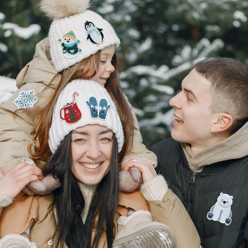 8 Pcs Winter Themed Iron on Pa - Winter Clothing Pictures review and price