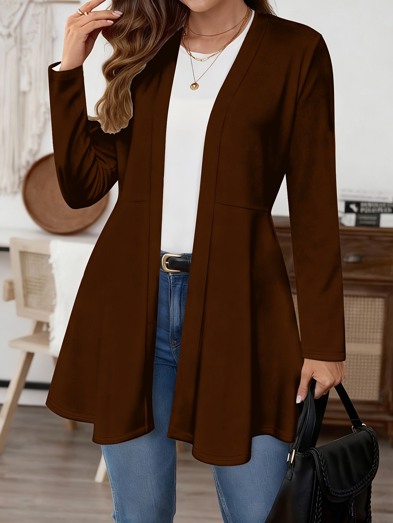 Plus Size Women Open Front Car - Winter Clothing Ideas review and price