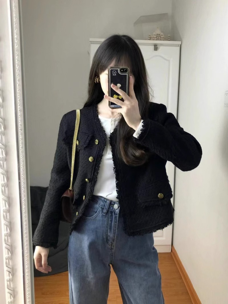 Autumn and Winter Black Jacket - Winter Clothing Pictures review and price