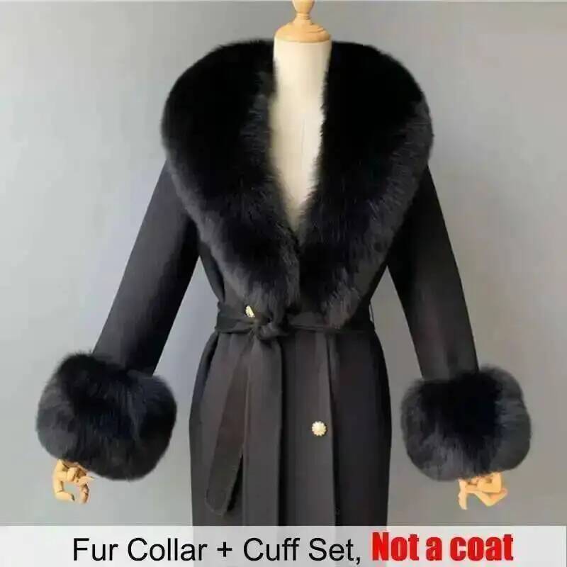 Real Fur Collar And Cuffs Set  - Winter Clothing Ideas review and price