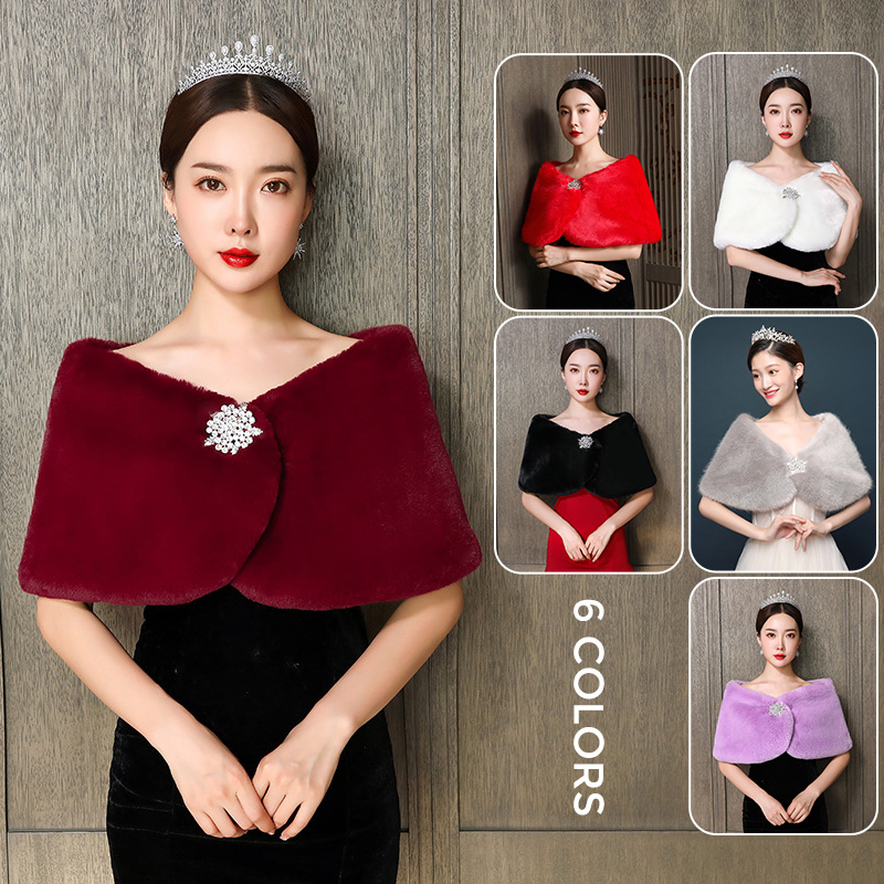 Women Bridal Shawl Wedding Cap - Winter Clothing Ideas review and price
