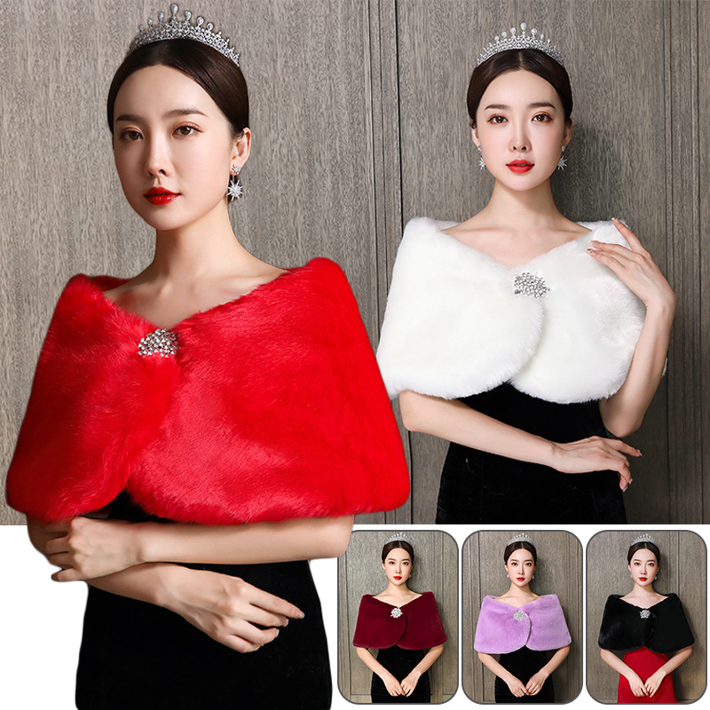 Women Bridal Shawl Wedding Cap - Winter Clothing Ideas review and price