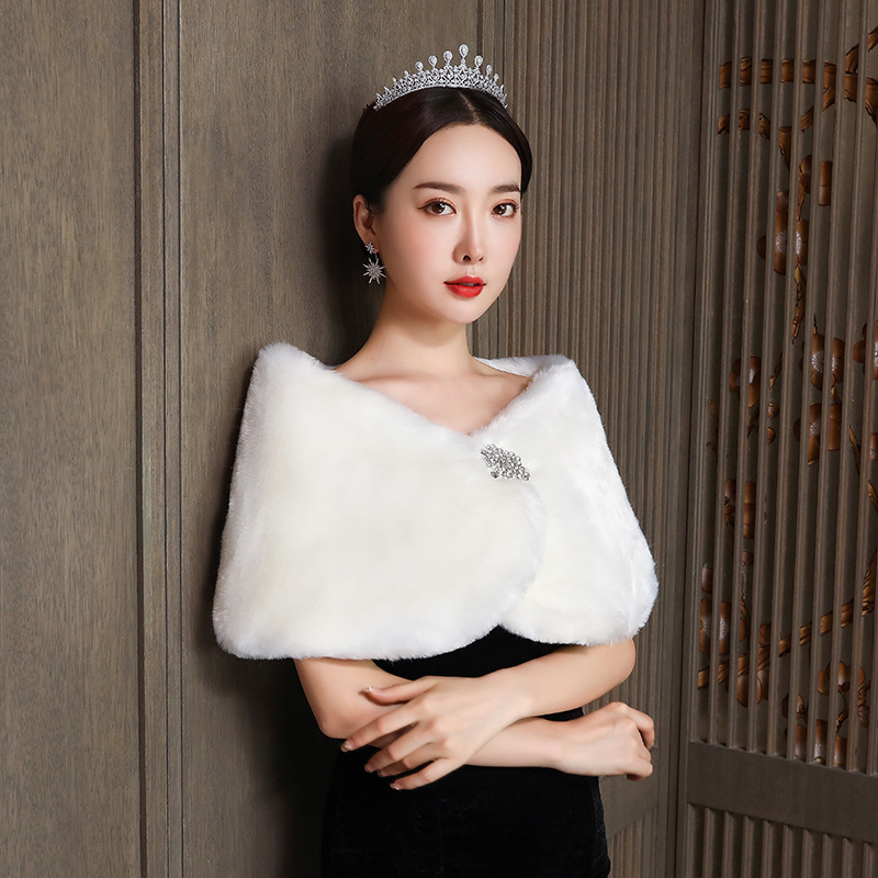 Women Bridal Shawl Wedding Cap - Winter Clothing Ideas review and price