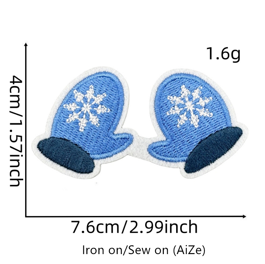 10 Pcs Hello Winter Series Emb - Winter Clothing Pictures review and price